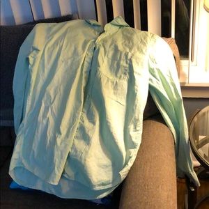 Pastel green American Eagle button up